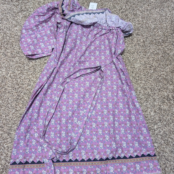 SEA New York NWT Lilac Perry Border One Shoulder Midi Dress - Picture 8 of 15